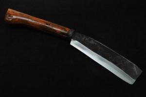 swordsmith type  unsigned  Aizu hunting knife180mm・single bevel（藤Tou collaboration)　