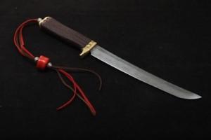 Tamahagane Hunting knife Unsigned by Japanese swordsmith in the Edo period